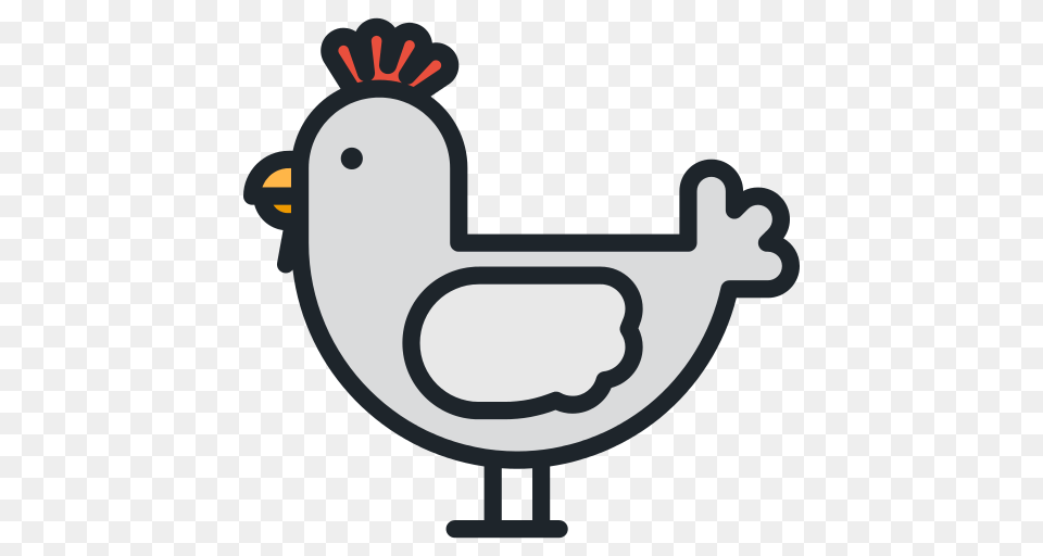 Hen Icon, Animal, Bird Png Image