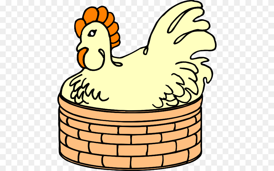 Hen In Basket Clip Art, Animal, Bird, Ammunition, Poultry Png