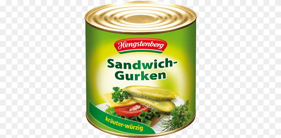 Hengstenberg Pickles Sandwich Slices Hansa Import Hausinc, Tin, Aluminium, Burger, Food Png Image