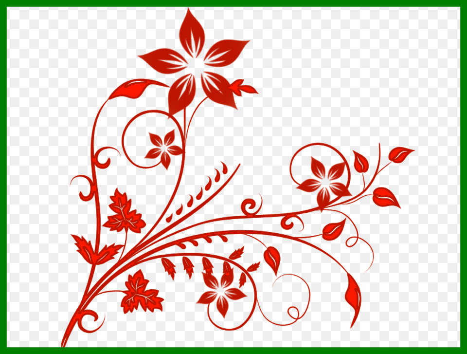 Henna Flower Clipart Red Floral Design, Art, Floral Design, Graphics, Pattern Free Png Download