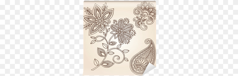 Henna Mehndi Flower Doodles Abstract Floral Paisley Paisley Design Flower, Art, Floral Design, Graphics, Pattern Png Image