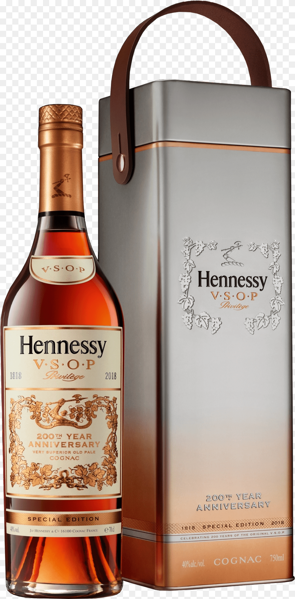 Hennessy 200th Anniversary Vsop, Alcohol, Beverage, Liquor, Whisky Png Image