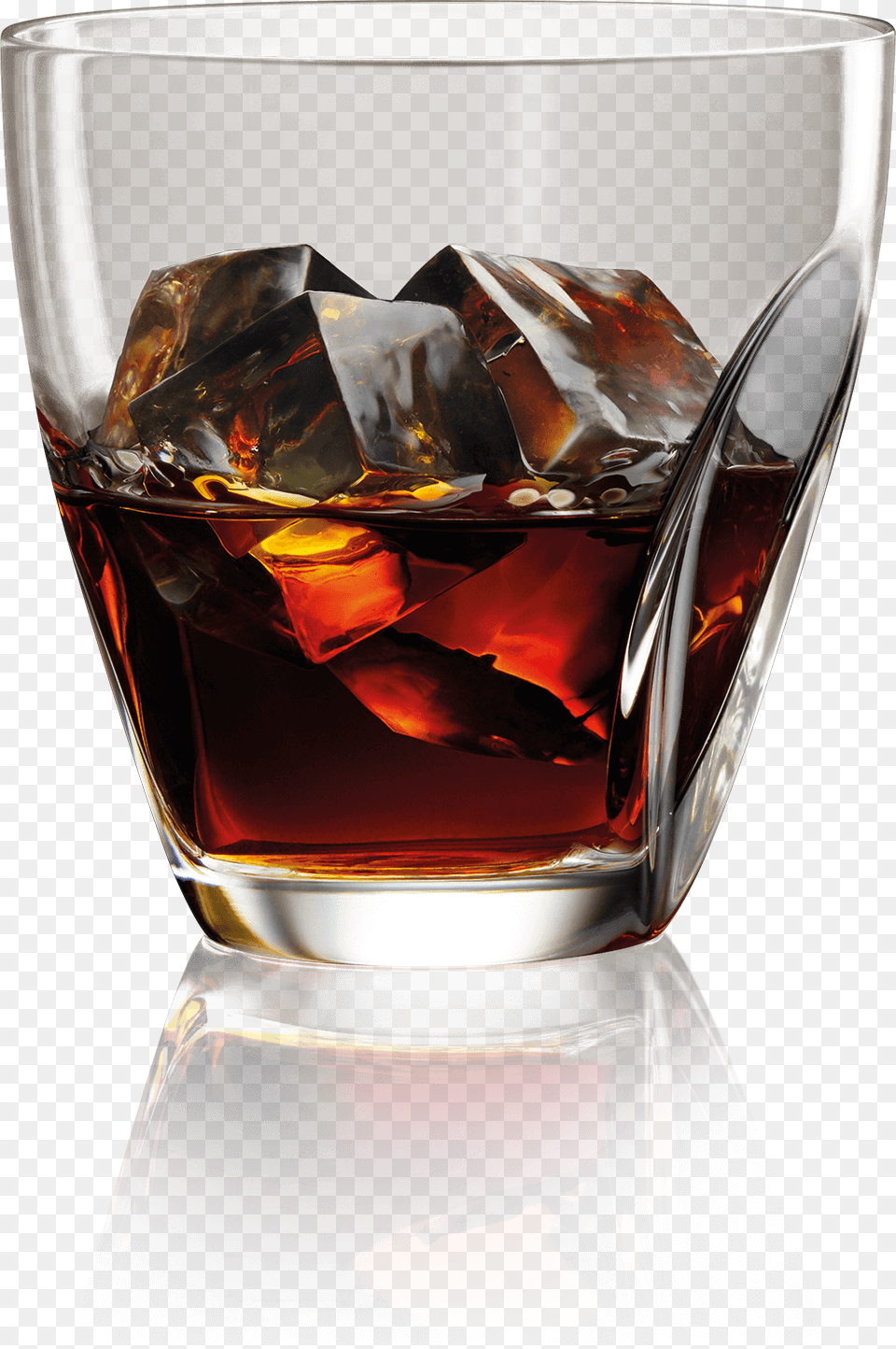 Hennessy On Ice, Glass, Alcohol, Beverage, Liquor Png Image