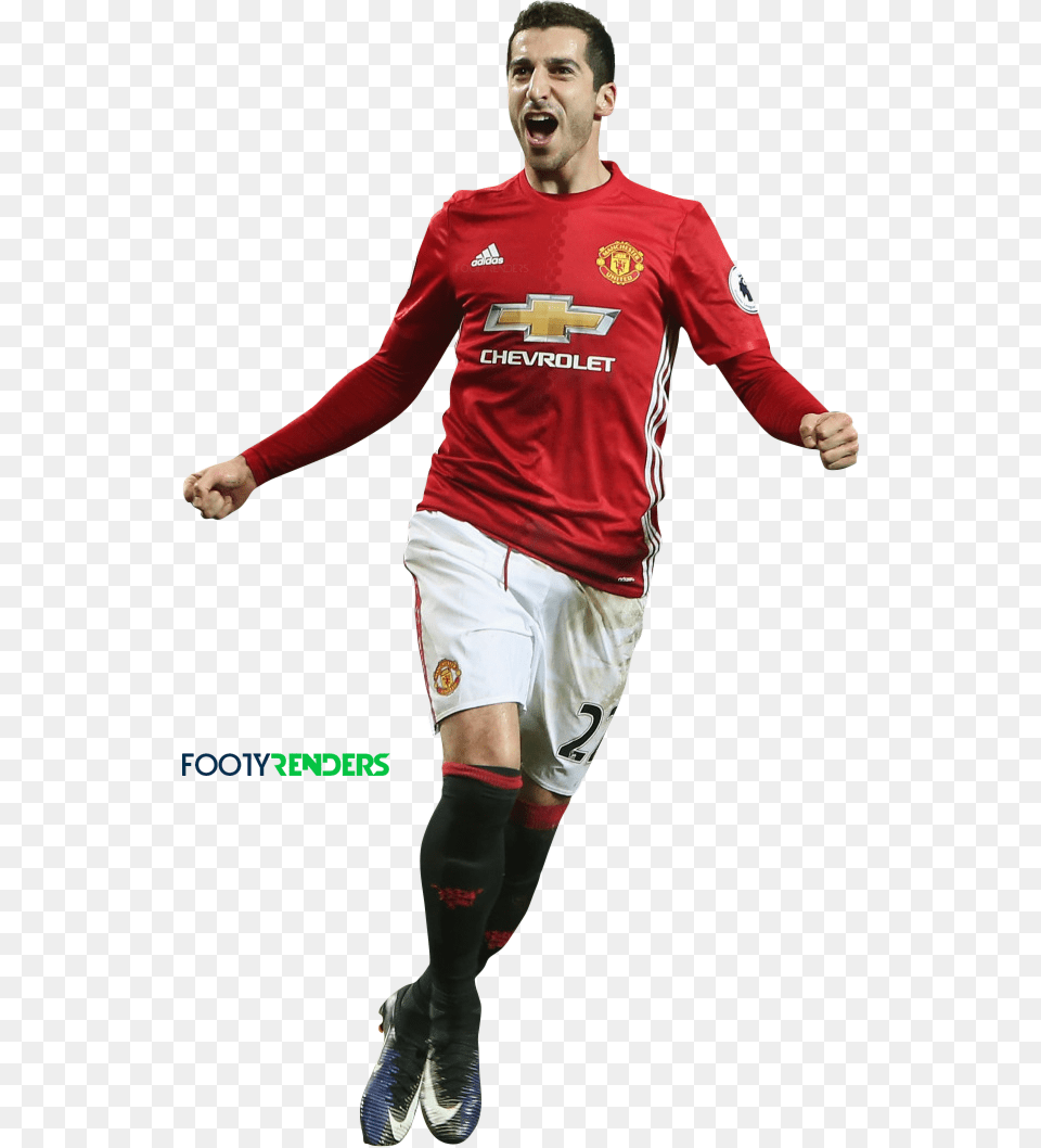 Henrikh Mkhitaryan And Manchester United Player, Adult, Person, Man, Male Free Png