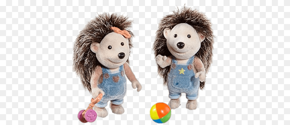 Henry And Tessa Hedgehog With Toys, Plush, Toy, Ball, Sport Free Png Download