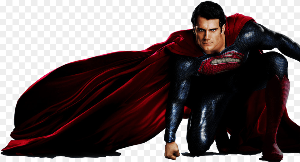 Henry Cavill Man Of Steel Superman Image Superman, Cape, Clothing, Fashion, Adult Free Png