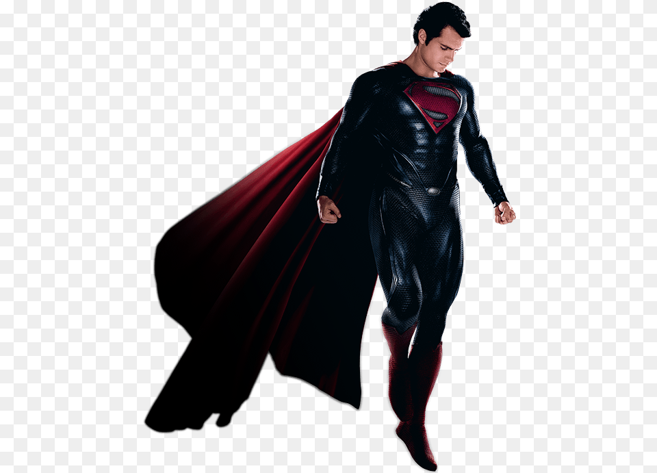 Henry Cavill Superman Flying, Long Sleeve, Cape, Clothing, Sleeve Free Png Download