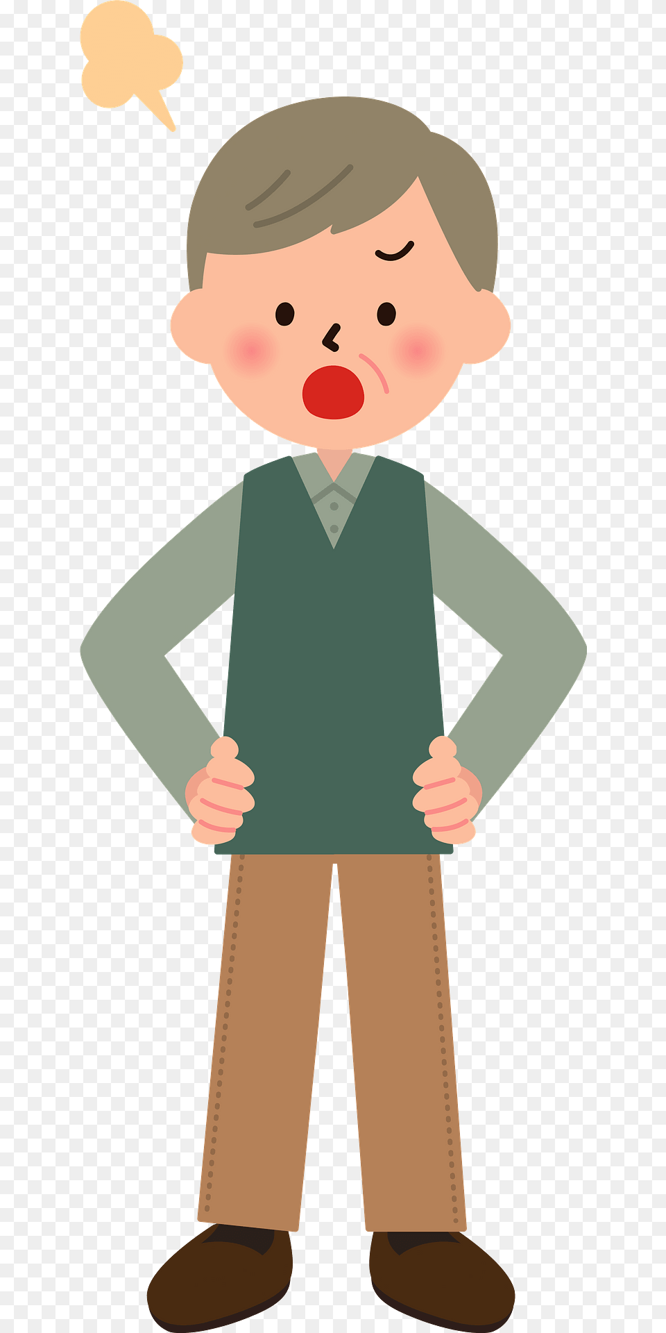 Henry Grandfather Senior Man Clipart, Baby, Person, Long Sleeve, Clothing Png Image