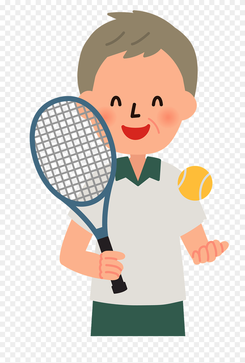 Henry Senior Man Is Playing Tennis Clipart, Tennis Racket, Sport, Racket, Person Free Transparent Png