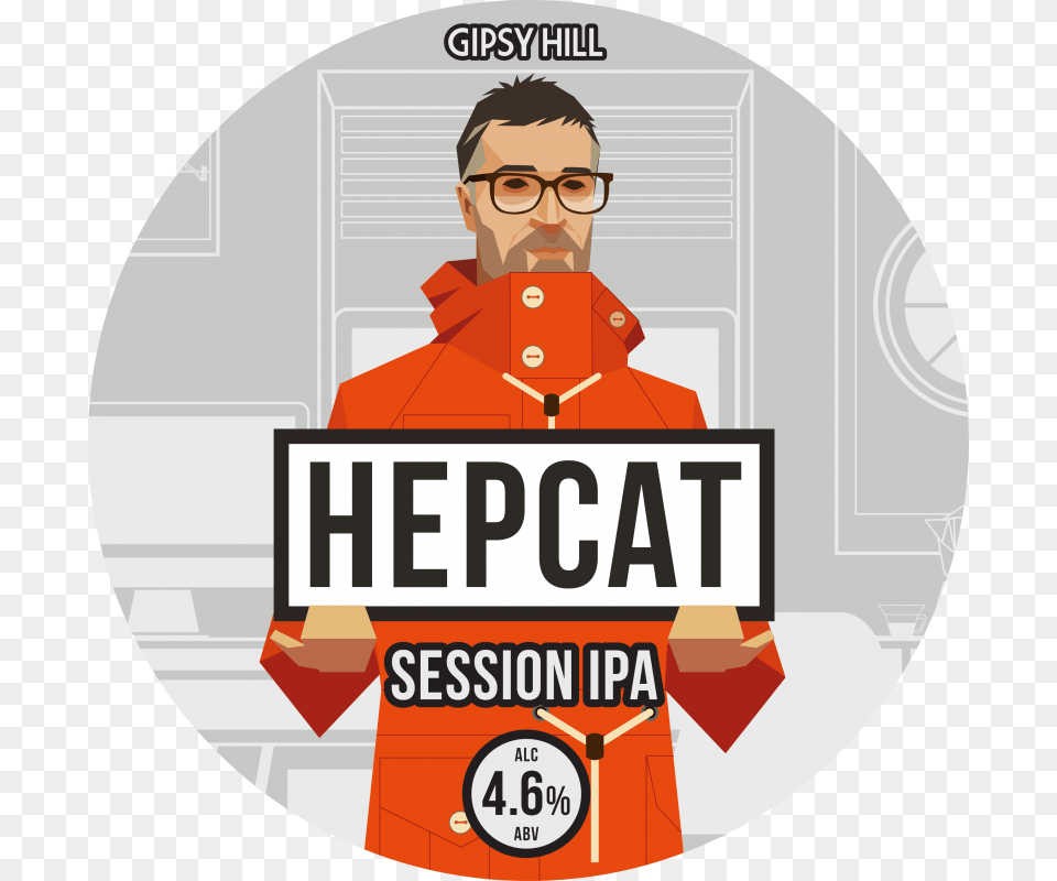 Hepcat Gipsy Hill Hepcat Session Ipa, Accessories, Glasses, Disk, Man Free Png