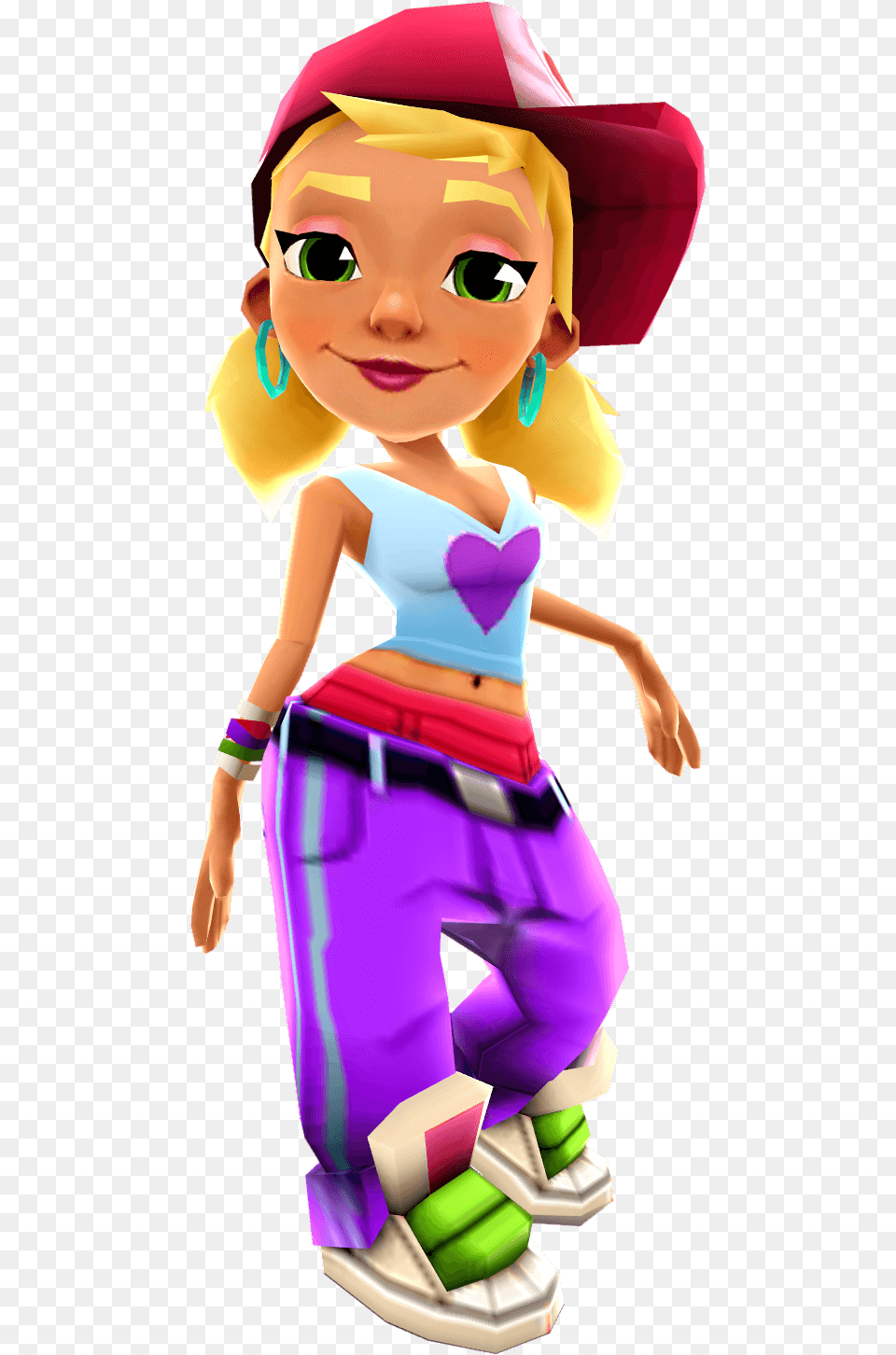 Her Analytical Mind Makes Her The Brainie Of The Surfers Subway Surfers Tricky, Baby, Person, Face, Head Free Png