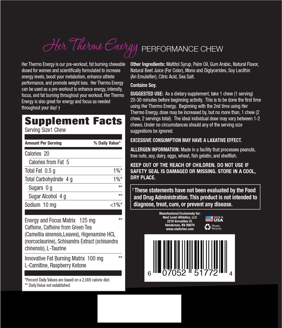 Her Appetite Control Performance Chew 30 Soft Chews, Text, Paper, Advertisement, Poster Free Png
