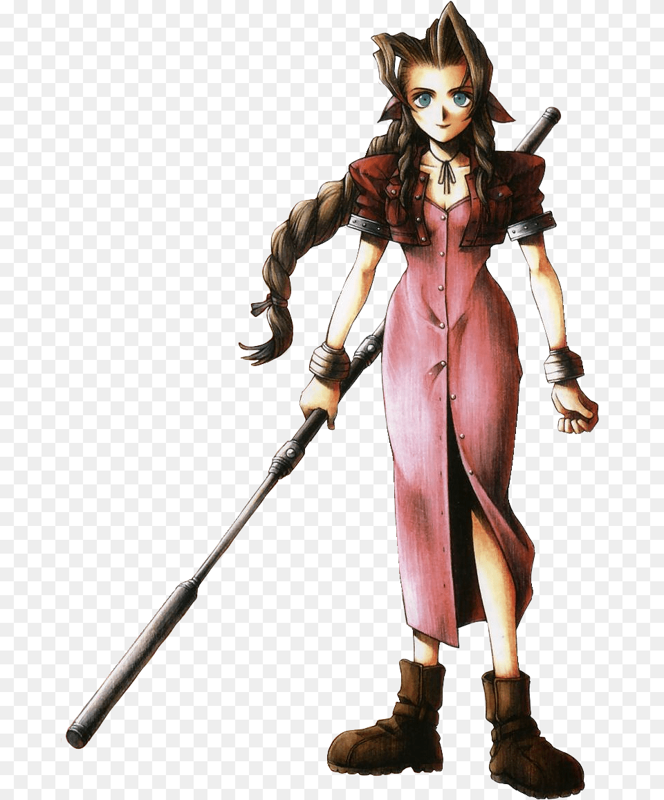 Her Bust Is Nowhere Near As Large As Tifa39s And It39s Aerith Gainsborough, Clothing, Costume, Person, Adult Png