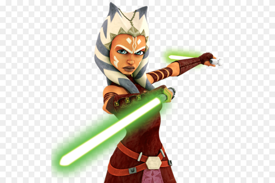 Her Life When Order 66 Was Initiated Leaving The Door Asoka Star Wars Clone Wars, Clothing, Costume, Person, Face Free Png