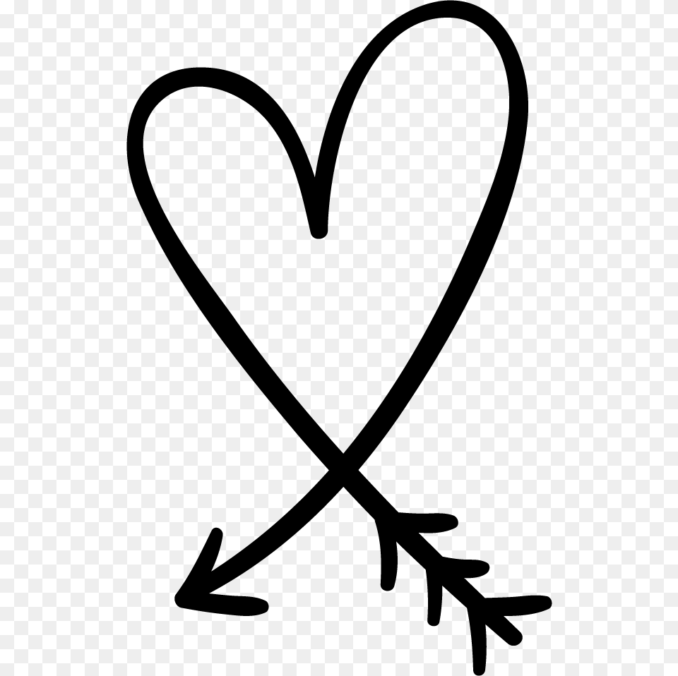 Her One Tribe Heart, Stencil, Bow, Weapon Free Transparent Png