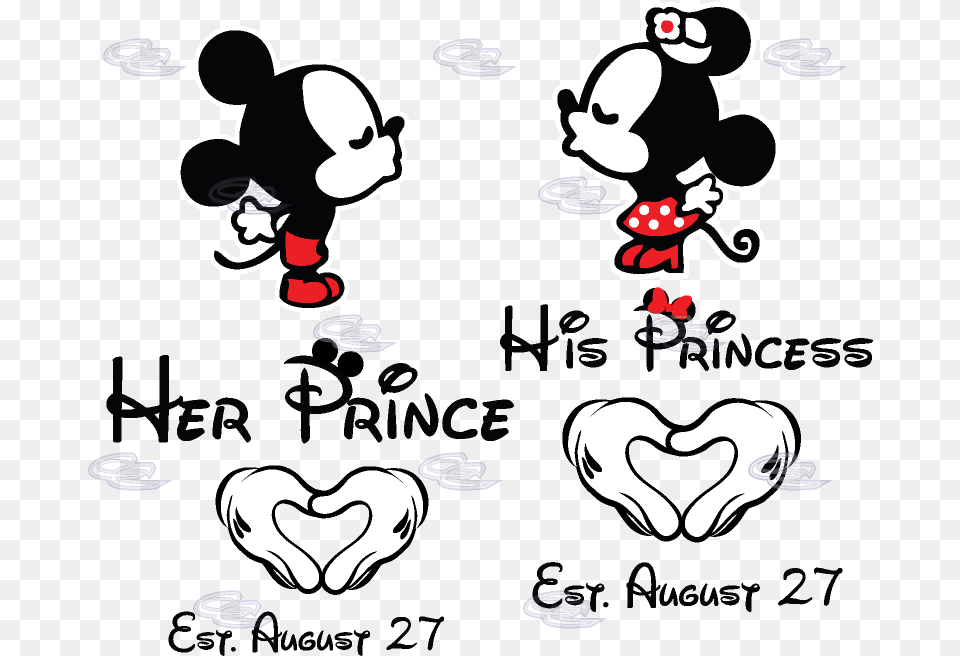 Her Prince His Princess Little Mickey Minnie Mouse Mr And Mrs Mickey Mouse, Baby, Person Free Png