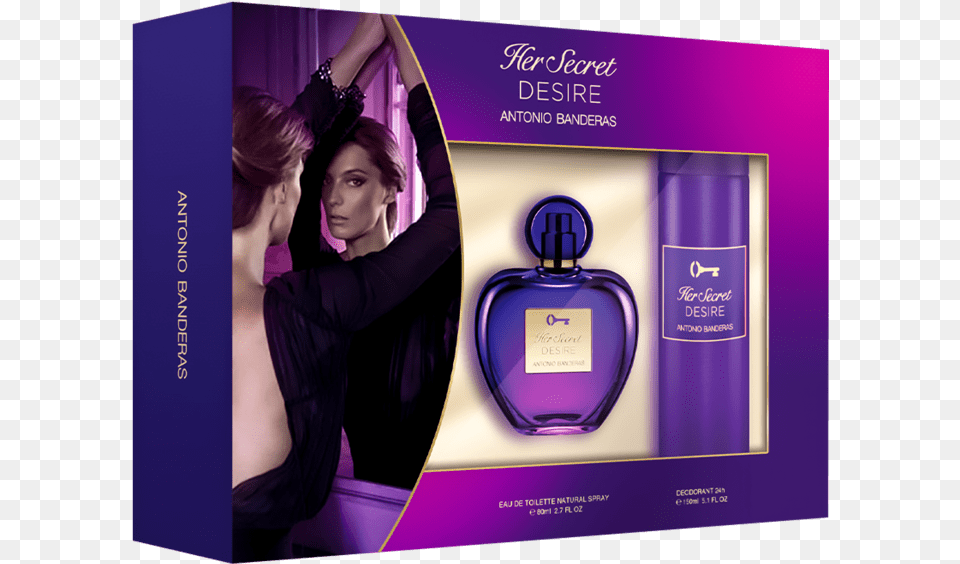 Her Secret Desire Antonio Banderas Perfume, Adult, Person, Woman, Female Free Png
