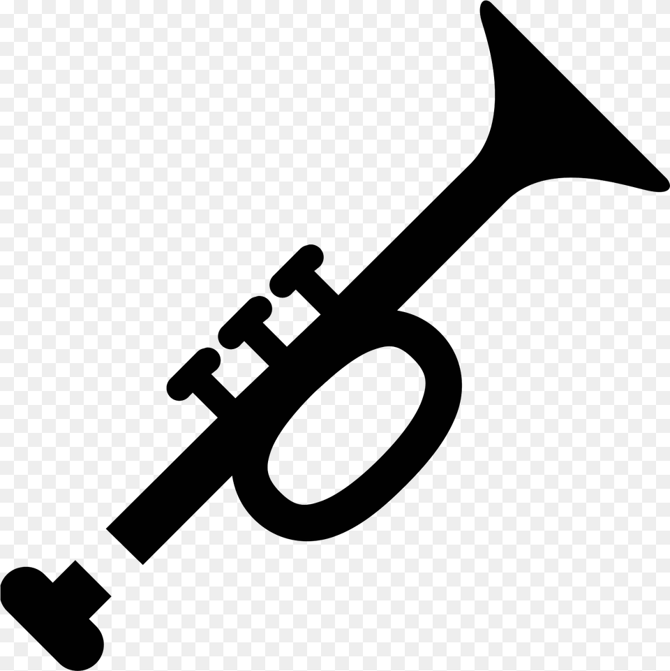 Herald Trumpet Icon Trumpet Icon, Gray Png Image