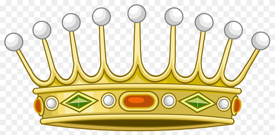 Heraldic Crown Of Spanish Count, Accessories, Jewelry Png Image