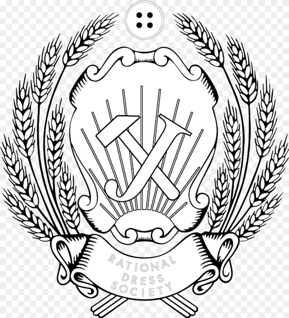 Heraldic In Black On White Illustration, Emblem, Symbol, Logo, Baby Free Png
