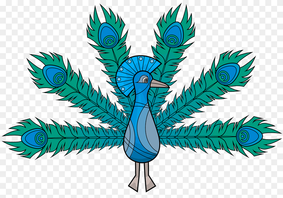 Heraldic Peacock Clipart, Animal, Bird, Pattern Png Image