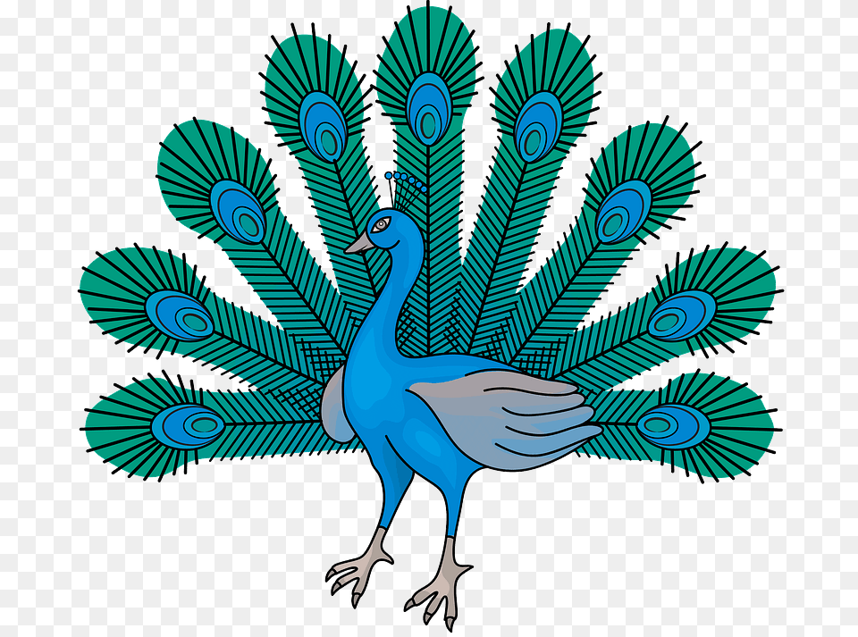 Heraldic Peacock Clipart Pavo Clipart, Animal, Bird Free Transparent Png