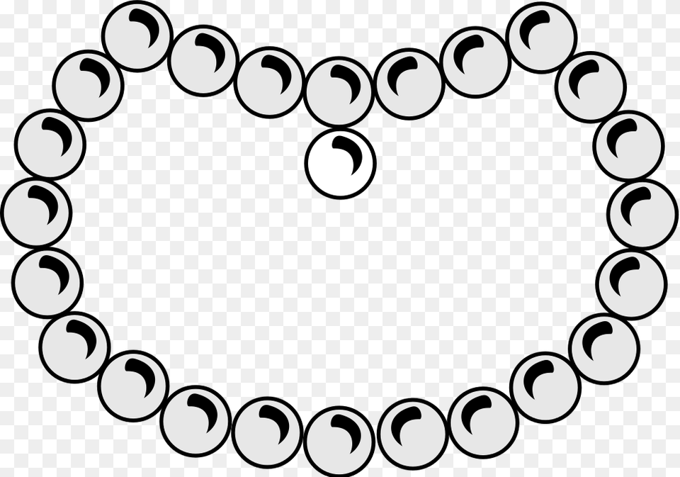 Heraldic Pearl Necklace, Accessories, Stencil, Symbol Free Transparent Png