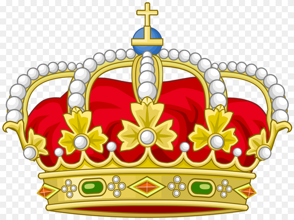 Heraldic Royal Crown Of Spain Spanish Crown, Accessories, Jewelry, Dynamite, Weapon Png