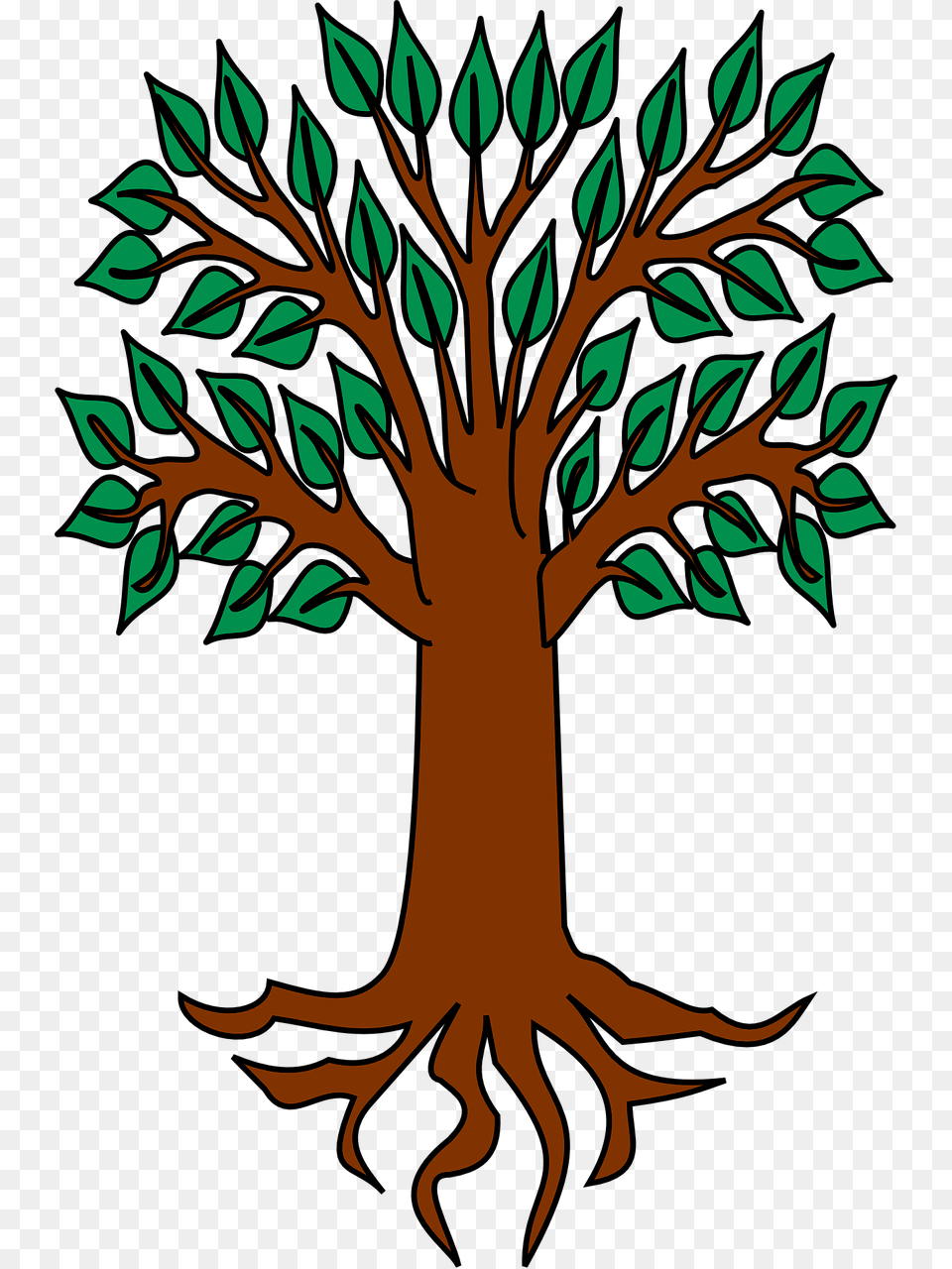 Heraldic Tree, Plant, Art, Vegetation, Root Png Image