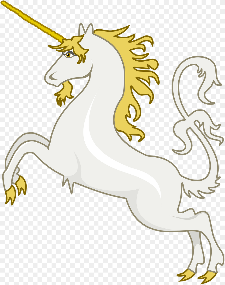 Heraldic Unicorn Clipart, Animal, Kangaroo, Mammal, Horse Free Png Download