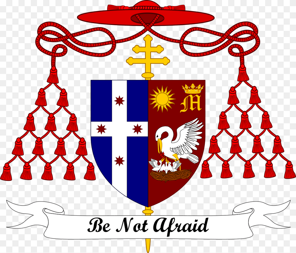 Heraldry Ecclesiastical Coat Arms Galero Cardinal Of, Armor, Emblem, Symbol, Animal Free Png Download