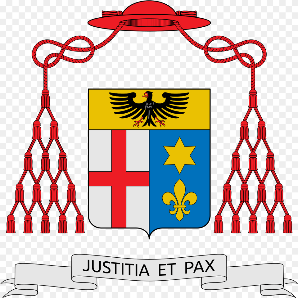 Heraldry Ecclesiastical Of Almo Arms Capranica Priest Cardinal Coat Of Arms Template, First Aid, Emblem, Symbol, Animal Png Image