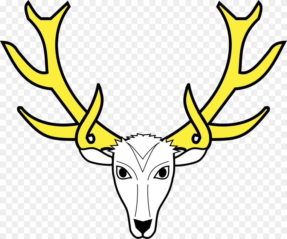 Heraldry Vector Deer Coat Of Arms Deer Head, Animal, Antler, Mammal, Wildlife Png