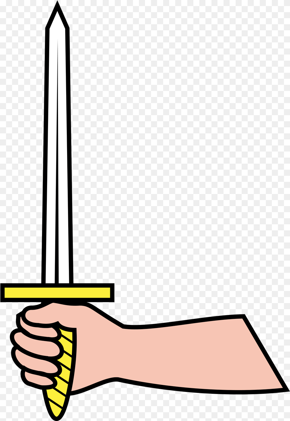 Heraldry Vector Sword Vector Freeuse Library Sword In Hand Clipart, Weapon, Blade, Dagger, Knife Png Image