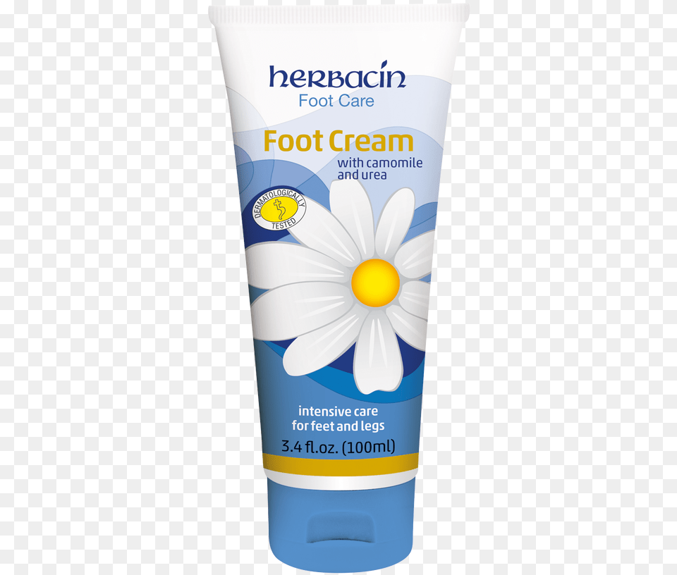 Herbacin Foot Care Foot Cream Herbacin Kamille Hand Cream, Bottle, Cosmetics, Lotion, Sunscreen Png