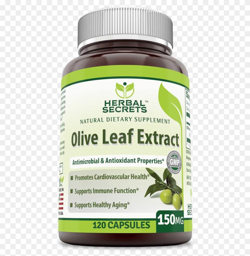 Herbal Secrets Olive Leaf Extract 150 Mg 120 Capsules Boswellia Serrata Supplement, Herbs, Plant, Astragalus, Flower Free Png Download