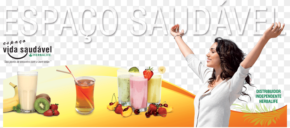 Herbalife Happy Woman, Adult, Person, Juice, Female Free Png Download