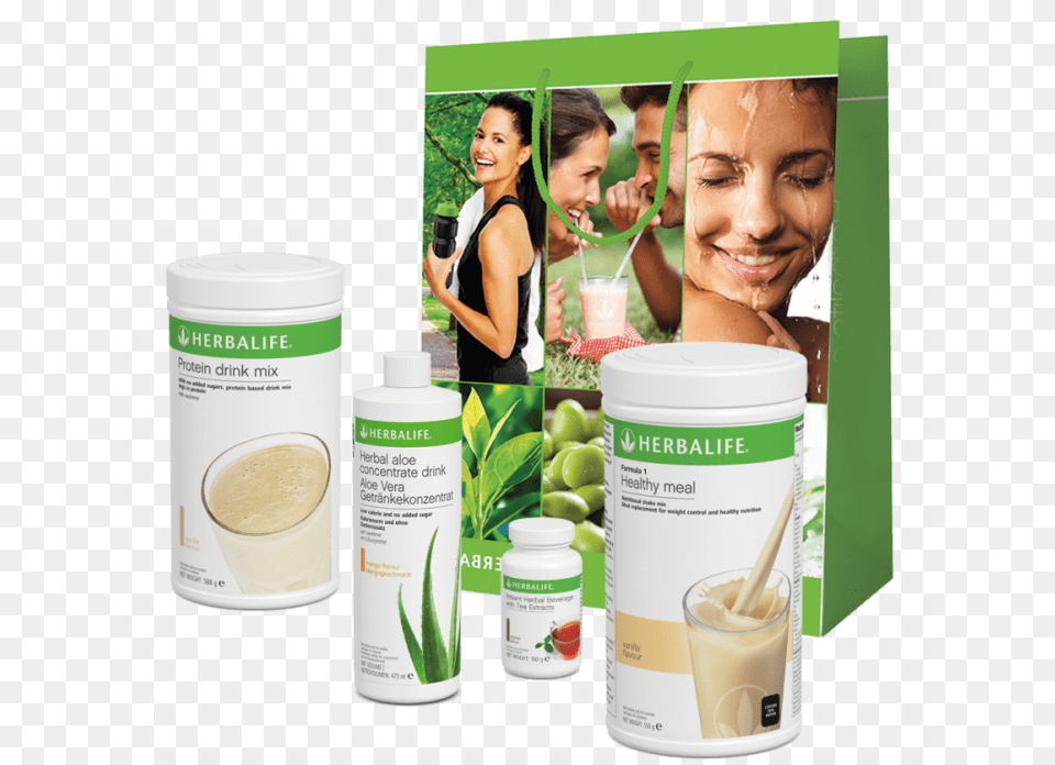 Herbalife Starter Breakfast Kit, Herbal, Herbs, Plant, Female Png Image