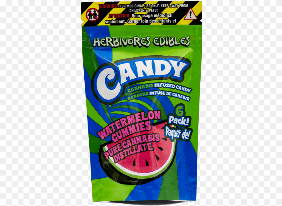 Herbivores Edibles Watermelon Gummies, Food, Fruit, Plant, Produce Free Png