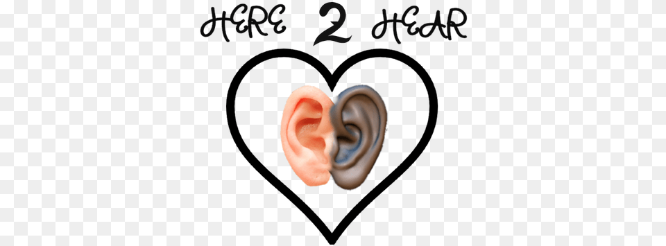 Here 2 Hear Aliciastewart Heart, Body Part, Ear, Blackboard, Accessories Png Image