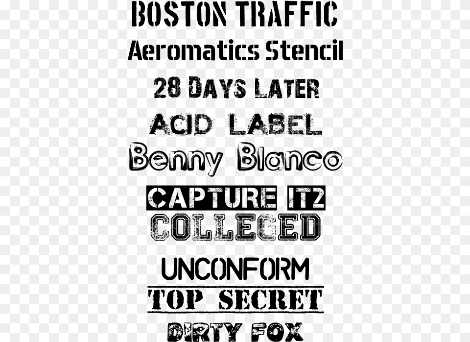Here Are Just A Small Sampling Of Some Fonts That Might Font That Looks Like A Stamp, Gray Png Image
