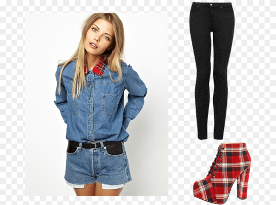 Here Are Some Of The Different Gwen Stefani Inspired Denim, Clothing, Pants, Coat, Shorts Png Image