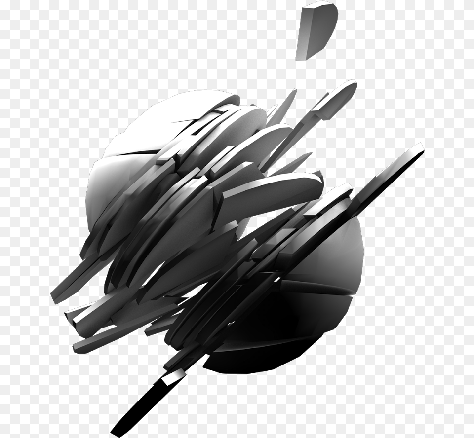 Here Are Some Of The Renders That I Produced Abstract Art Black And White, Aircraft, Spaceship, Transportation, Vehicle Free Transparent Png