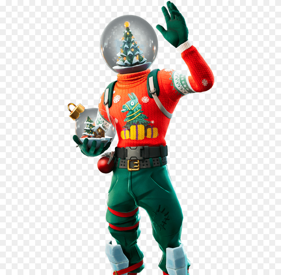 Here Are The First Leaked U0027fortniteu0027 Christmas Skins For Fortnite Character Transparent, Baby, Person, Clothing, Glove Png Image