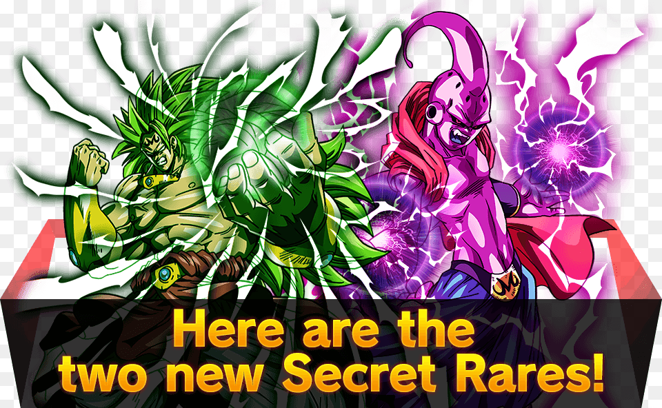 Here Are The Two New Secret Rares Majin Broly Ssj3 Card, Art, Book, Comics, Graphics Png Image