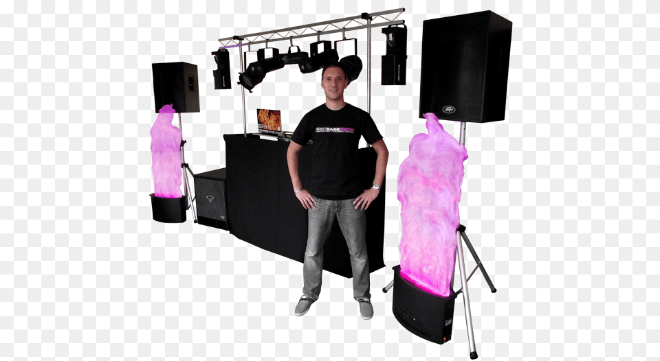 Here At First Bass Disco We Pride Ourselves On Being Set Up Dj With, Teen, Speaker, Person, Male Png Image