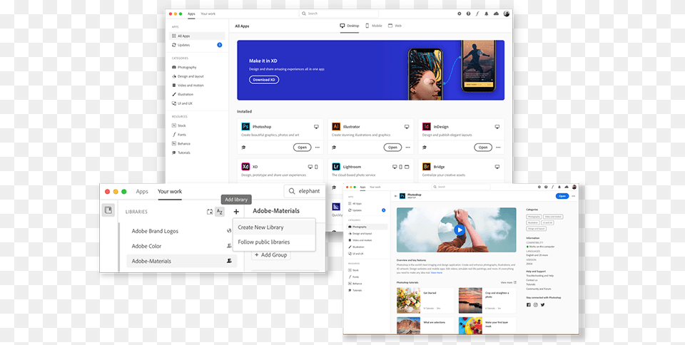 Here Comes Adobe Photoshop 2020 Faster And More Efficient New Creative Cloud App, File, Adult, Text, Person Png