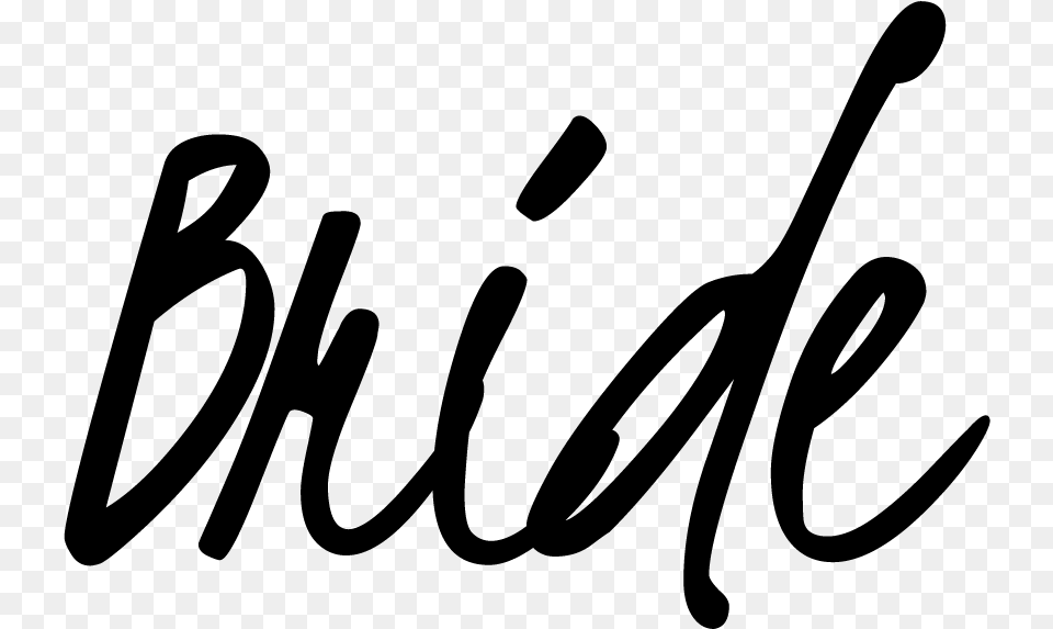 Here Comes The Bride Calligraphy, Gray Free Png