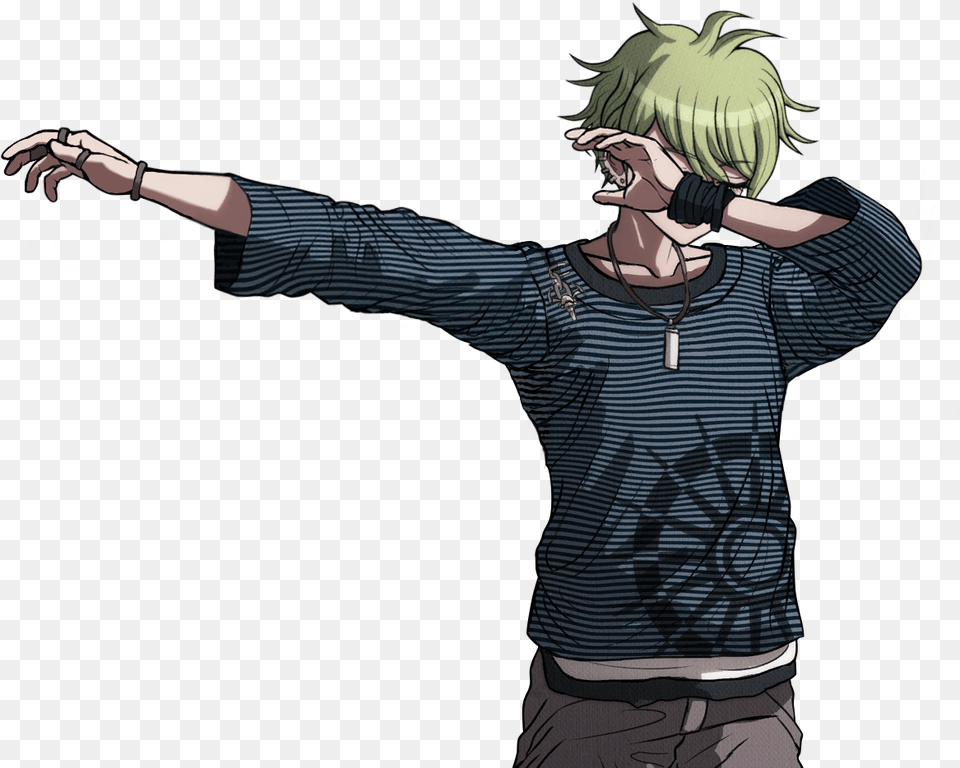 Here Have An Avocado Boi Dabbing Rantaro Amami Sprites Transparent, Publication, Book, Comics, Adult Free Png Download