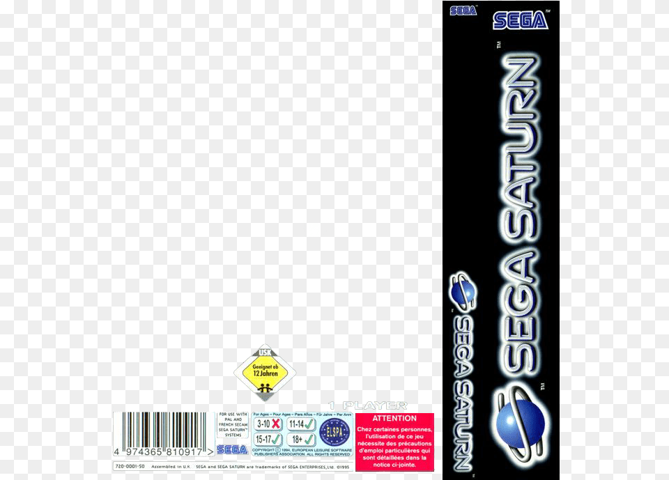 Here I Gave It A Shot Sega Saturn Game Template Png Image